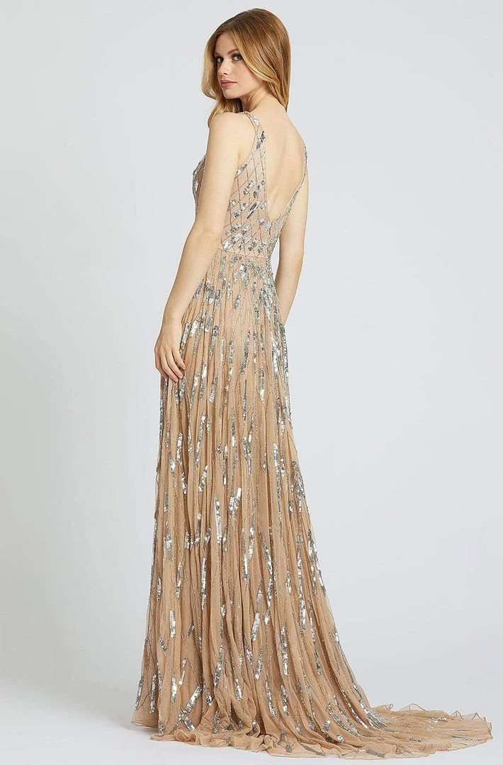 Mac Duggal Prom - 5172M V-Neck Pleated A-Line Evening Dress 4 Mac Duggal Prom - 5172M V-Neck Pleated A-Line Evening Dress