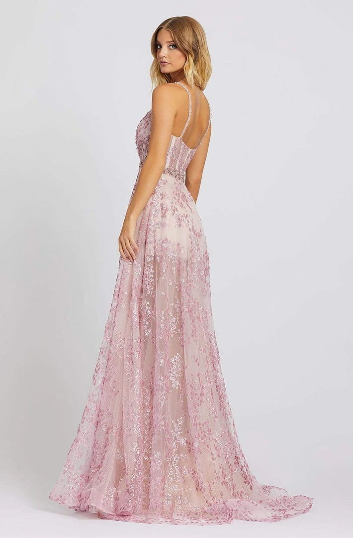 Mac Duggal Prom - 67264M Applique Plunging V-neck Ballgown 4 Mac Duggal Prom - 67264M Applique Plunging V-neck Ballgown