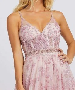 Mac Duggal Prom - 67264M Applique Plunging V-neck Ballgown 7 Mac Duggal Prom - 67264M Applique Plunging V-neck Ballgown