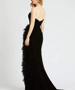 Mac Duggal Prom - 67287M Strapless Feathered Trumpet Dress