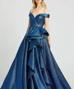 Mac Duggal Prom - 67292M Off-Shoulder Ruffled Ballgown