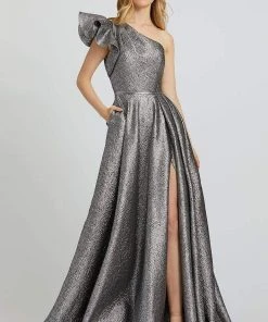 Mac Duggal Prom - 67297M Ruffled One Shoulder A-line Gown