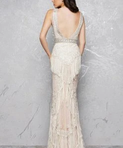 Mac Duggal - Sleeveless V-Neck Couture Gown 50404D