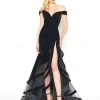 Mac Duggal - Velvet Off-Shoulder Trumpet Evening Gown 66586R 2 Mac Duggal - Velvet Off-Shoulder Trumpet Evening Gown 66586R