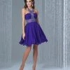 Short Dresses Madison James - 16-335 Dress In Purple