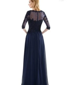 Marsoni By Colors - M157 Scoop Neckline A-Line Dress 11 Marsoni By Colors - M157 Scoop Neckline A-Line Dress