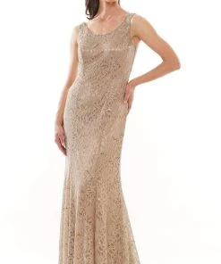 Marsoni By Colors - M301 Scoop Fit And Flare Evening Dress