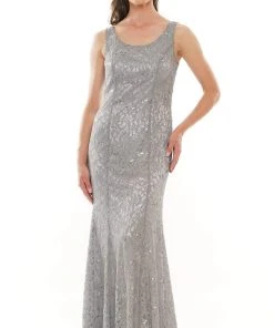 Marsoni By Colors - M301 Scoop Fit And Flare Evening Dress