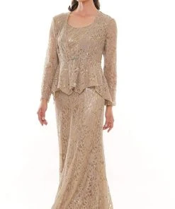 Marsoni By Colors - M301 Scoop Fit And Flare Evening Dress