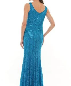 Marsoni By Colors - M301 Scoop Fit And Flare Evening Dress