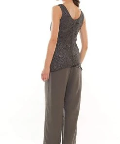 Marsoni By Colors - M303 Three-Piece Chiffon Lace Pantsuit