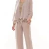 Marsoni By Colors - M303 Three-Piece Chiffon Lace Pantsuit 1 Marsoni By Colors - M303 Three-Piece Chiffon Lace Pantsuit