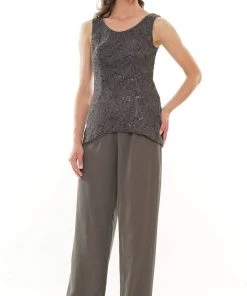 Marsoni By Colors - M303 Three-Piece Chiffon Lace Pantsuit