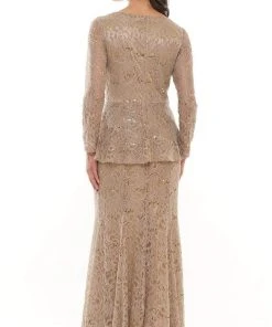 Marsoni By Colors - M306 V-Neck Trumpet Evening Dress