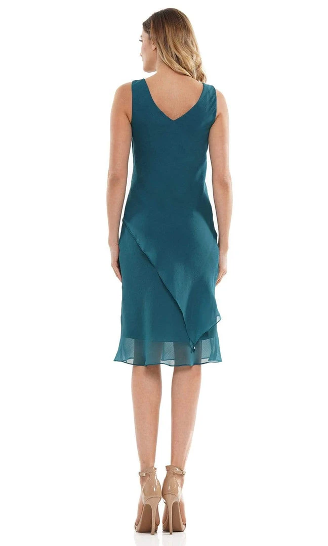 Marsoni By Colors - M307 V-Neck Sheath Knee-Length Dress 7 Marsoni By Colors - M307 V-Neck Sheath Knee-Length Dress