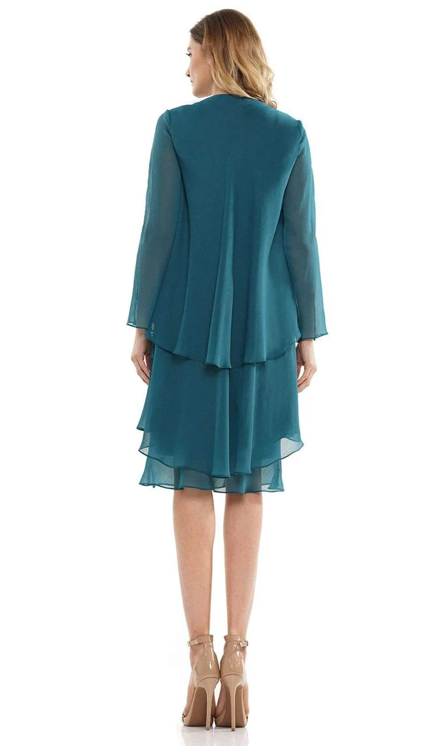 Marsoni By Colors - M307 V-Neck Sheath Knee-Length Dress 5 Marsoni By Colors - M307 V-Neck Sheath Knee-Length Dress