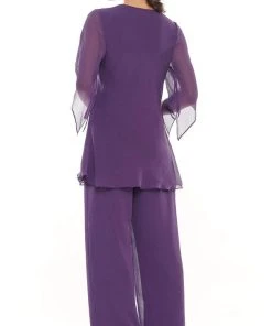 Marsoni By Colors - M308 V-Neck Half Sleeves Pantsuit