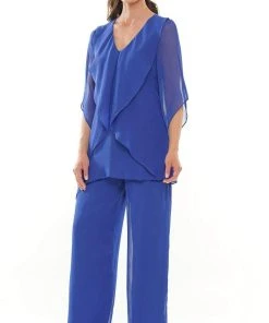 Marsoni By Colors - M308 V-Neck Half Sleeves Pantsuit