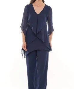 Marsoni By Colors - M308 V-Neck Half Sleeves Pantsuit
