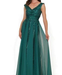 Marsoni By Colors M314 - Embellished A-Line Evening Dress