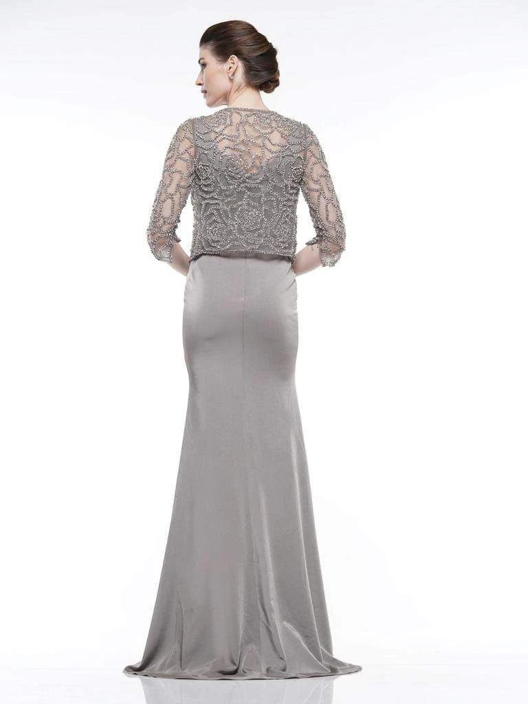 Marsoni By Colors - MV1001 Jeweled Bolero Faille Trumpet Gown 6 Marsoni By Colors - MV1001 Jeweled Bolero Faille Trumpet Gown