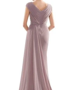 Marsoni By Colors - MV1080 Cap Sleeve Foliage Beaded Sheath Gown 11 Marsoni By Colors - MV1080 Cap Sleeve Foliage Beaded Sheath Gown