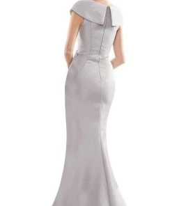 Marsoni By Colors - MV1086 Embellished V Neck Trumpet Dress 17 Marsoni By Colors - MV1086 Embellished V Neck Trumpet Dress