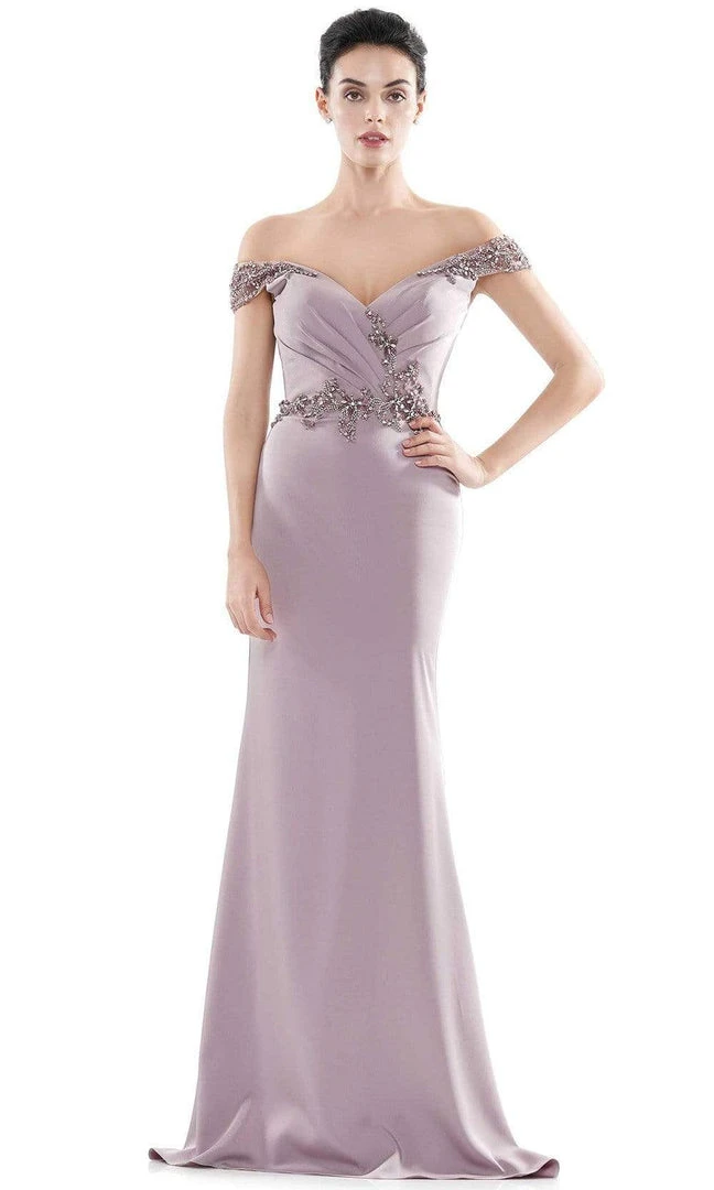 Marsoni By Colors - MV1101 Jeweled Cap Sleeve Mermaid Gown 5 Marsoni By Colors - MV1101 Jeweled Cap Sleeve Mermaid Gown