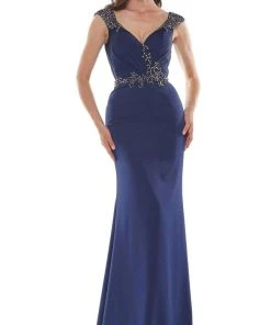 Marsoni By Colors - MV1101 Jeweled Cap Sleeve Mermaid Gown 16 Marsoni By Colors - MV1101 Jeweled Cap Sleeve Mermaid Gown