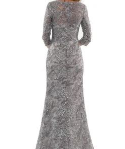 Marsoni By Colors - MV1119 Sequin And Embroidered Sheath Dress