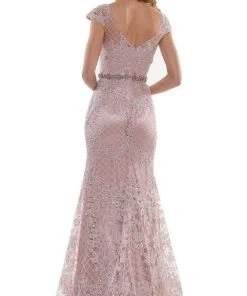 Marsoni By Colors - MV1120 Bateau Trumpet Evening Dress