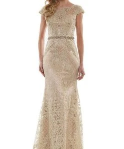 Marsoni By Colors - MV1120 Bateau Trumpet Evening Dress