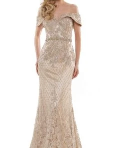 Marsoni By Colors - MV1122 Sweetheart Embellished Sheath Gown