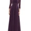 Marsoni By Colors - MV1125 V-Neck A-Line Evening Dress
