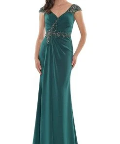 Marsoni By Colors - MV1133 Crystal Beaded Sheath Gown