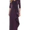 Marsoni By Colors - MV1134 V-Neck Fitted Evening Dress
