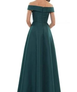 Marsoni By Colors - MV1138 Off Shoulder Beaded A-line Gown 8 Marsoni By Colors - MV1138 Off Shoulder Beaded A-line Gown