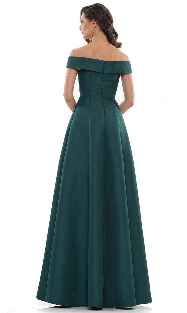 Marsoni By Colors - MV1138 Off Shoulder Beaded A-line Gown 4 Marsoni By Colors - MV1138 Off Shoulder Beaded A-line Gown