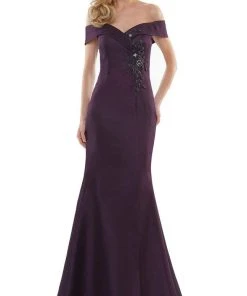 Marsoni By Colors - MV1140 Off Shoulder Trumpet Evening Dress