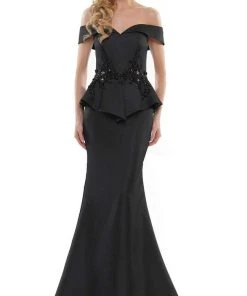 Marsoni By Colors - MV1141 Fitted Trumpet Evening Dress