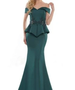 Marsoni By Colors - MV1141 Fitted Trumpet Evening Dress