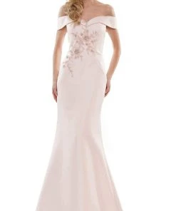 Marsoni By Colors - MV1142 Off Shoulder Mermaid Evening Dress