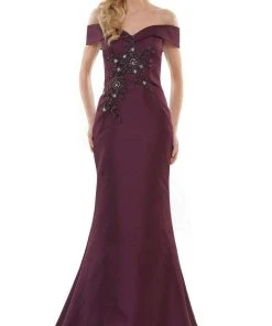 Marsoni By Colors - MV1142 Off Shoulder Mermaid Evening Dress 22 Marsoni By Colors - MV1142 Off Shoulder Mermaid Evening Dress