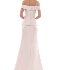 Marsoni By Colors - MV1143 Off Shoulder Slit Evening Dress 11 Marsoni By Colors - MV1143 Off Shoulder Slit Evening Dress