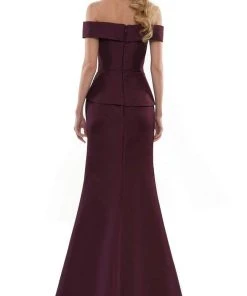 Marsoni By Colors - MV1143 Off Shoulder Slit Evening Dress 16 Marsoni By Colors - MV1143 Off Shoulder Slit Evening Dress