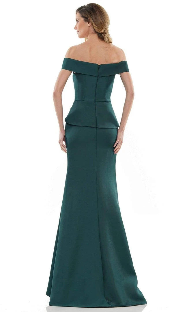Marsoni By Colors - MV1143 Off Shoulder Slit Evening Dress 6 Marsoni By Colors - MV1143 Off Shoulder Slit Evening Dress