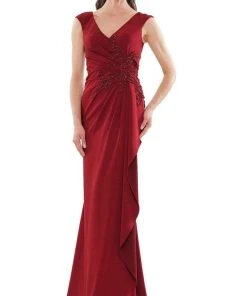 Marsoni By Colors - MV1148 V Neck Sleeveless Sheath Dress