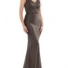 Marsoni By Colors - MV1152 Sleeveless Jacquard Trumpet Dress 1 Marsoni By Colors - MV1152 Sleeveless Jacquard Trumpet Dress