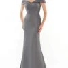 Marsoni By Colors - MV1153 Draped Off Shoulder Gown 1 Marsoni By Colors - MV1153 Draped Off Shoulder Gown