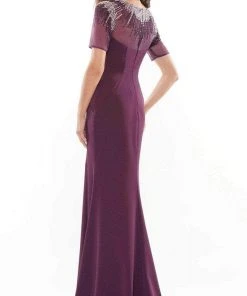 Marsoni By Colors MV1154 - Beaded Illusion Jewel Evening Gown